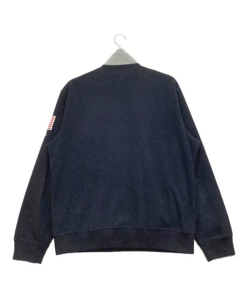 POLO RALPH LAUREN（ポロ・ラルフローレン）POLO RALPH LAUREN (ポロ・ラルフローレン) フリースハーフジップスウェット ネイビー サイズ:Lの古着・服飾アイテム