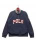 POLO RALPH LAUREN（ポロ・ラルフローレン）の古着「フリースハーフジップスウェット」｜ネイビー