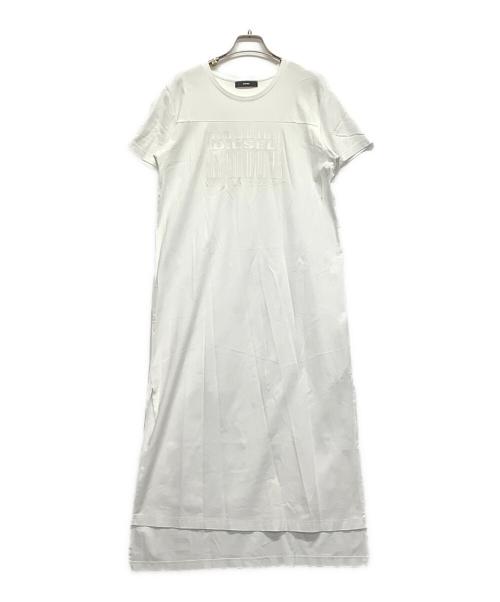 DIESEL（ディーゼル）DIESEL (ディーゼル) カットソーワンピース ホワイト サイズ:Sの古着・服飾アイテム