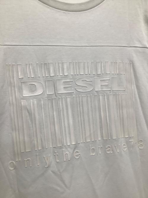 DIESEL（ディーゼル）DIESEL (ディーゼル) カットソーワンピース ホワイト サイズ:Sの古着・服飾アイテム