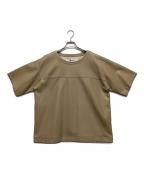 provokeプロヴォーク）の古着「フェイクレザーＴシャツ」｜ベージュ