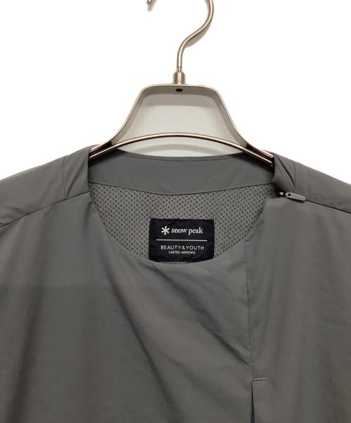 Snow peak（スノーピーク）Snow peak (スノーピーク) 長袖カットソー グレー サイズ:Mの古着・服飾アイテム