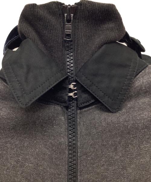 sacai（サカイ）sacai (サカイ) ジップアップジャケット ブラウン×ブラック サイズ:Sの古着・服飾アイテム