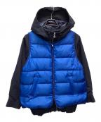 FRAMeWORKフレームワーク）の古着「ダウンベスト付マウンテンパーカー」｜ネイビー×ブルー