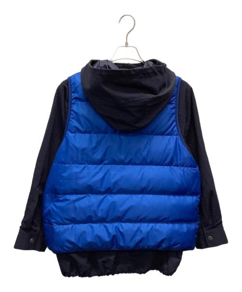 FRAMeWORK（フレームワーク）FRAMeWORK (フレームワーク) ダウンベスト付マウンテンパーカー ネイビー×ブルー サイズ:Fの古着・服飾アイテム