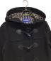 中古・古着 BURBERRY BLUE LABEL (バーバリー ブルー レーベル) ダッフルコート ブラック サイズ:M：5000円