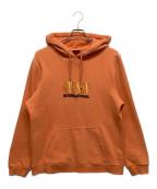 stussyステューシー）の古着「パーカー」｜オレンジ