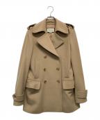 GUCCIグッチ）の古着「ハーフコート」｜ベージュ