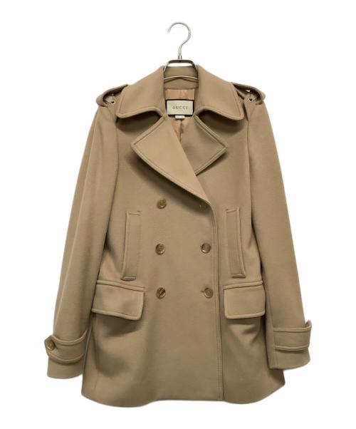GUCCI（グッチ）GUCCI (グッチ) ハーフコート ベージュ サイズ:40の古着・服飾アイテム