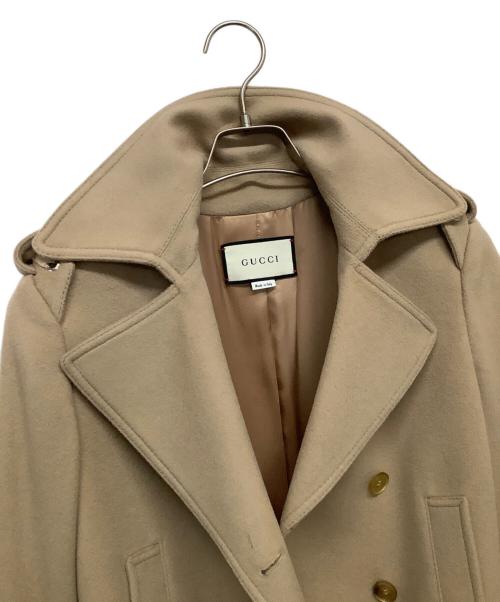 GUCCI（グッチ）GUCCI (グッチ) ハーフコート ベージュ サイズ:40の古着・服飾アイテム