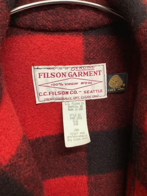 FILSON（フィルソン）FILSON (フィルソン) マッキーノジャケット レッド サイズ:38の古着・服飾アイテム