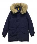 POLO RALPH LAURENポロ・ラルフローレン）の古着「ファー付ダウンコート」｜ネイビー