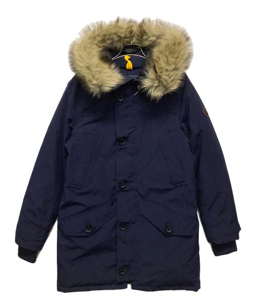 POLO RALPH LAUREN（ポロ・ラルフローレン）POLO RALPH LAUREN (ポロ・ラルフローレン) ファー付ダウンコート ネイビー サイズ:Sの古着・服飾アイテム