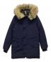 POLO RALPH LAUREN（ポロ・ラルフローレン）の古着「ファー付ダウンコート」｜ネイビー