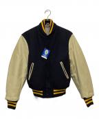 Golden Bearゴールデンベア）の古着「スタジャン」｜ブラック×ベージュ