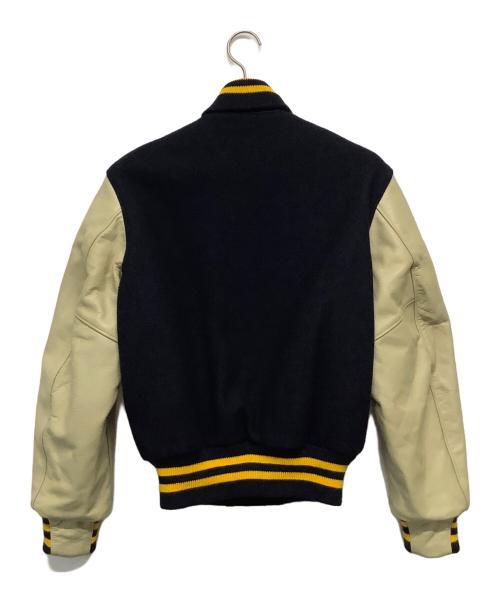 Golden Bear（ゴールデンベア）Golden Bear (ゴールデンベア) スタジャン ブラック×ベージュ サイズ:Sの古着・服飾アイテム