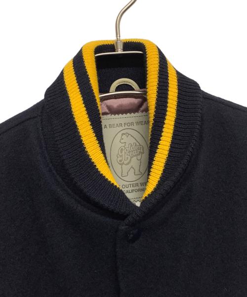 Golden Bear（ゴールデンベア）Golden Bear (ゴールデンベア) スタジャン ブラック×ベージュ サイズ:Sの古着・服飾アイテム