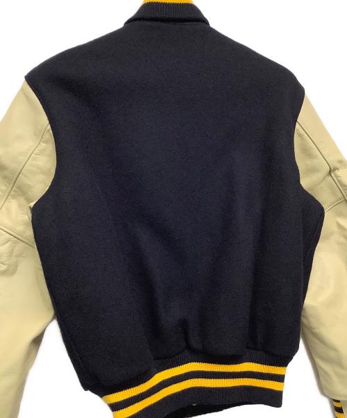 Golden Bear（ゴールデンベア）Golden Bear (ゴールデンベア) スタジャン ブラック×ベージュ サイズ:Sの古着・服飾アイテム