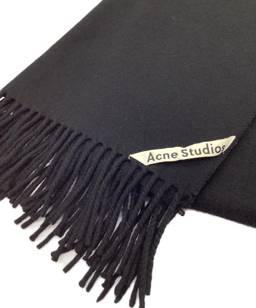 Acne studios（アクネ ストゥディオズ）Acne studios (アクネ ストゥディオズ) ウールマフラー ブラックの古着・服飾アイテム