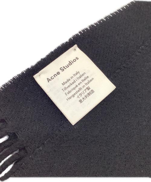 Acne studios（アクネ ストゥディオズ）Acne studios (アクネ ストゥディオズ) ウールマフラー ブラックの古着・服飾アイテム