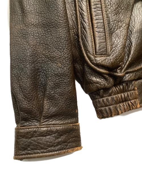 HARLEY-DAVIDSON（ハーレーダビッドソン）HARLEY-DAVIDSON (ハーレーダビッドソン) ラムレザーフライトジャケット ブラウン サイズ:Mの古着・服飾アイテム