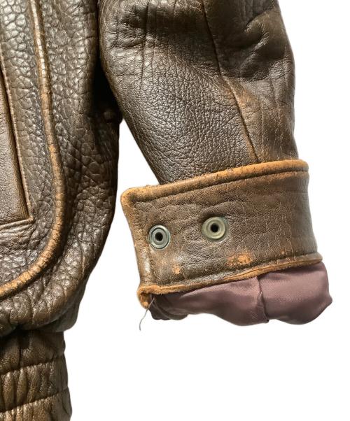 HARLEY-DAVIDSON（ハーレーダビッドソン）HARLEY-DAVIDSON (ハーレーダビッドソン) ラムレザーフライトジャケット ブラウン サイズ:Mの古着・服飾アイテム