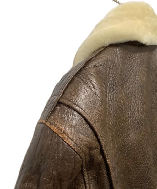 HARLEY-DAVIDSON（ハーレーダビッドソン）HARLEY-DAVIDSON (ハーレーダビッドソン) ラムレザーフライトジャケット ブラウン サイズ:Mの古着・服飾アイテム