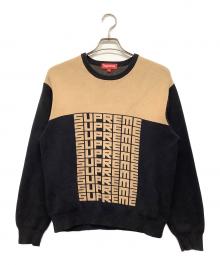 SUPREME（シュプリーム）の古着「Logo Repeat Sweater」｜ブラウン×ブラック