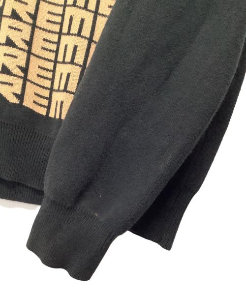SUPREME（シュプリーム）SUPREME (シュプリーム) Logo Repeat Sweater ブラウン×ブラック サイズ:Sの古着・服飾アイテム