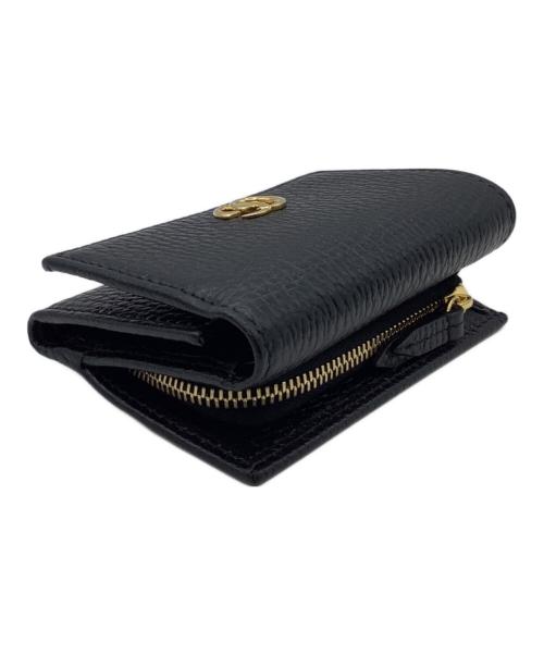 GUCCI（グッチ）GUCCI (グッチ) 3つ折り財布 ブラックの古着・服飾アイテム
