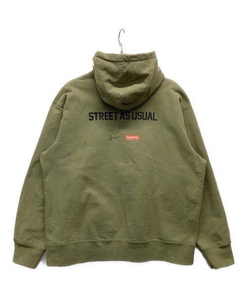 SUPREME（シュプリーム）SUPREME (シュプリーム) WTAPS (ダブルタップス) SICEM!!パーカー グリーン サイズ:Lの古着・服飾アイテム