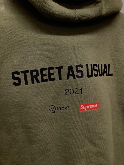 SUPREME（シュプリーム）SUPREME (シュプリーム) WTAPS (ダブルタップス) SICEM!!パーカー グリーン サイズ:Lの古着・服飾アイテム