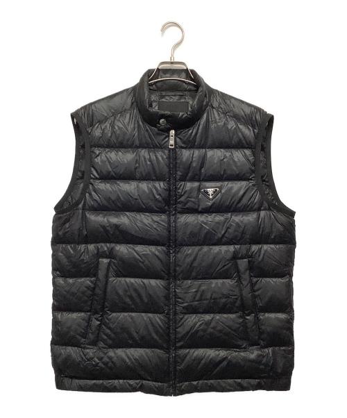 PRADA（プラダ）PRADA (プラダ) ダウンベスト ブラック サイズ:52の古着・服飾アイテム