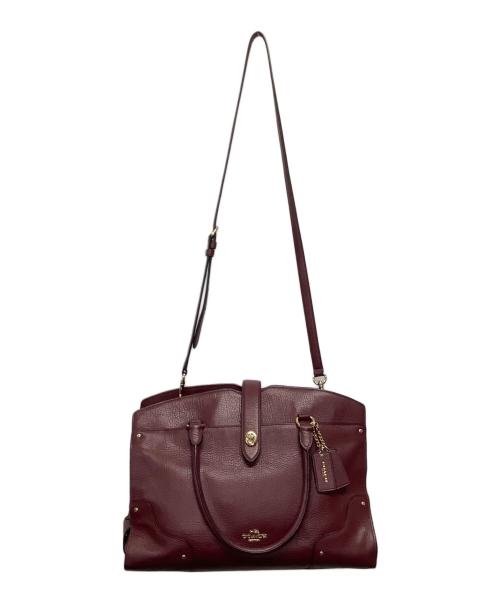 COACH（コーチ）COACH (コーチ) 2WAYショルダーバッグ レッドの古着・服飾アイテム