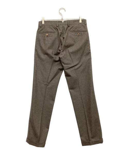 BRUNELLO CUCINELLI（ブルネロクチネリ）BRUNELLO CUCINELLI (ブルネロクチネリ) ウールスラックス ブラウン サイズ:Mの古着・服飾アイテム