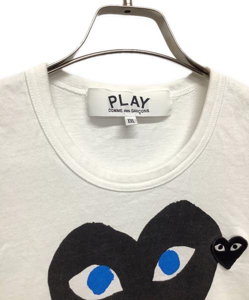 PLAY COMME des GARCONS（プレイコムデギャルソン）PLAY COMME des GARCONS (プレイコムデギャルソン) 半袖カットソー ホワイト サイズ:XXLの古着・服飾アイテム