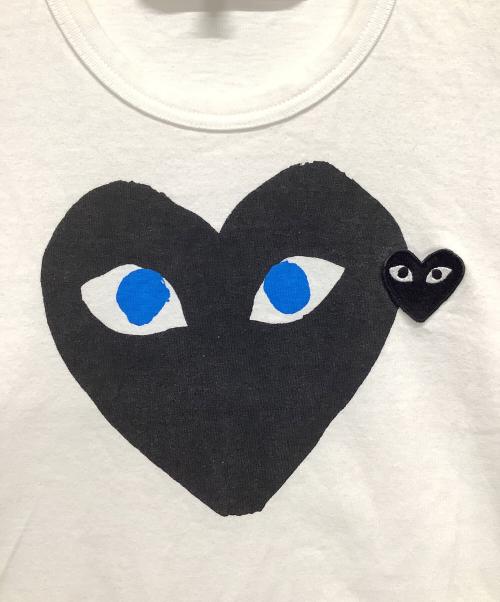 PLAY COMME des GARCONS（プレイコムデギャルソン）PLAY COMME des GARCONS (プレイコムデギャルソン) 半袖カットソー ホワイト サイズ:XXLの古着・服飾アイテム