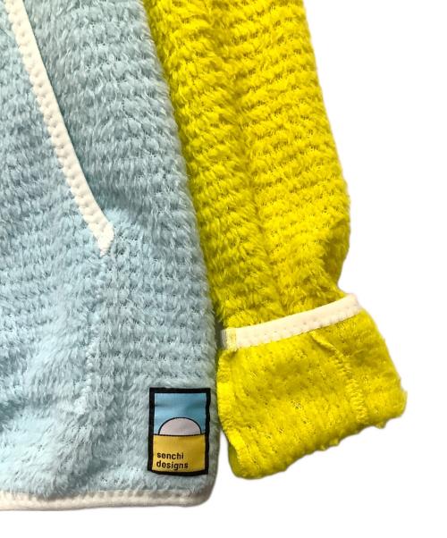 senchi designs（センチデザイン）senchi designs (センチデザイン) ERLIN HOODIE スカイブルー×イエロー サイズ:Mの古着・服飾アイテム