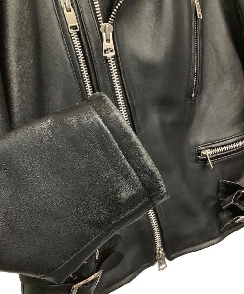 JACKROSE（ジャックローズ）JACKROSE (ジャックローズ) ライダースジャケット ブラック サイズ:3の古着・服飾アイテム