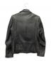 JACKROSE (ジャックローズ) ライダースジャケット ブラック サイズ:3：7000円