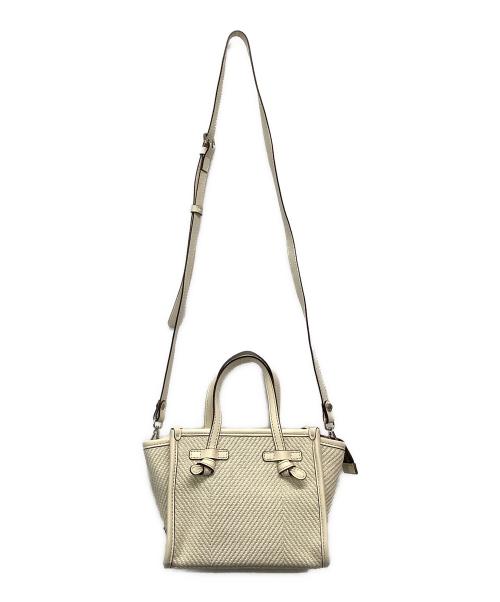 GIANNI CHIARINI（ジャンニ キアリーニ）GIANNI CHIARINI (ジャンニ キアリーニ) 2WAYバッグ アイボリーの古着・服飾アイテム