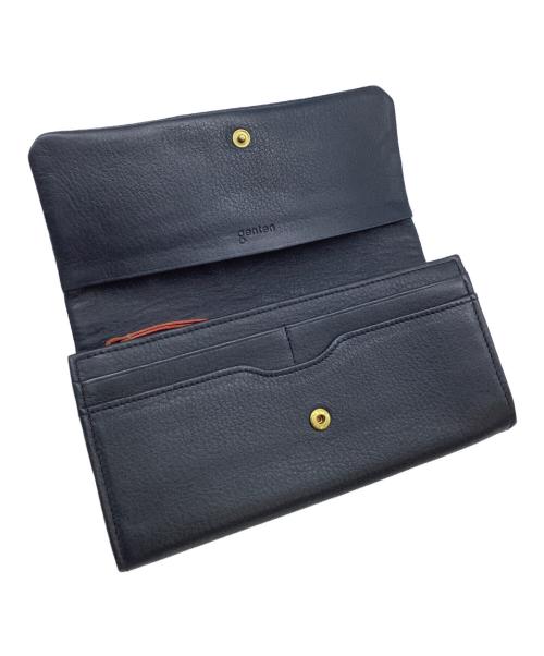 genten（ゲンテン）genten (ゲンテン) 長財布 ネイビー×グレーの古着・服飾アイテム