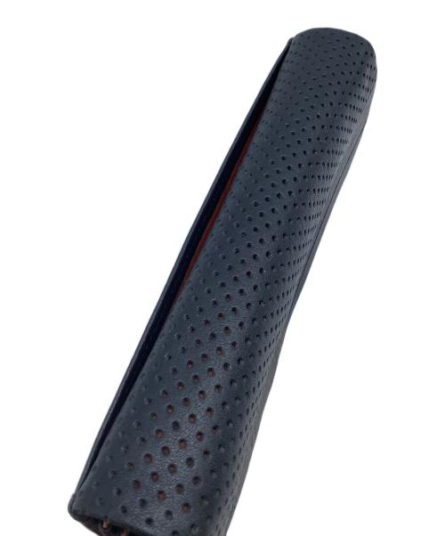 genten（ゲンテン）genten (ゲンテン) 長財布 ネイビー×グレーの古着・服飾アイテム