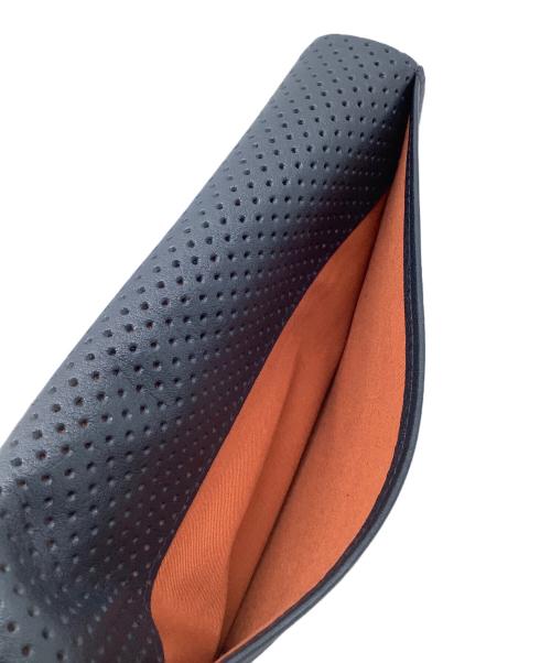 genten（ゲンテン）genten (ゲンテン) 長財布 ネイビー×グレーの古着・服飾アイテム