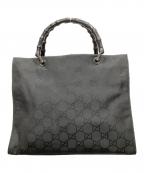 GUCCIグッチ）の古着「バンブーハンドバッグ」｜ブラック
