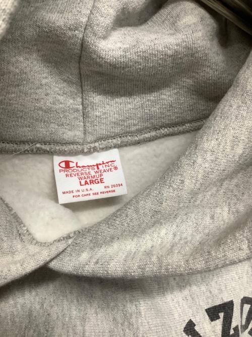 Champion（チャンピオン）Champion (チャンピオン) プルオーバーパーカー　Champion  リバースウィーブ  ライトグレー サイズ:Lの古着・服飾アイテム