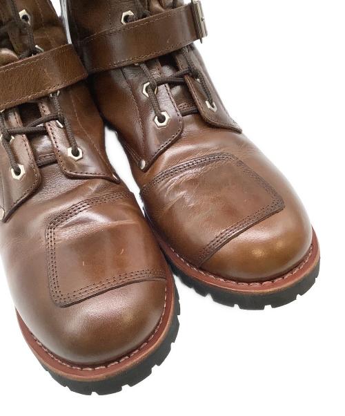 AVIREX（アヴィレックス）AVIREX (アヴィレックス) レザーバイカーブーツ　AVIREX　YAMATO ブラウン サイズ:28cmの古着・服飾アイテム