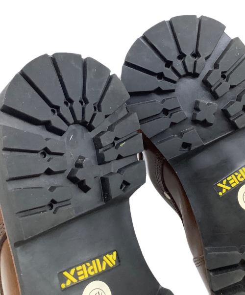 AVIREX（アヴィレックス）AVIREX (アヴィレックス) レザーバイカーブーツ　AVIREX　YAMATO ブラウン サイズ:28cmの古着・服飾アイテム