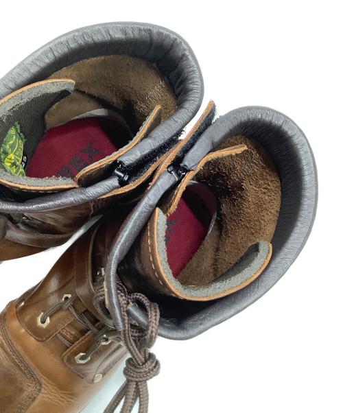 AVIREX（アヴィレックス）AVIREX (アヴィレックス) レザーバイカーブーツ　AVIREX　YAMATO ブラウン サイズ:28cmの古着・服飾アイテム