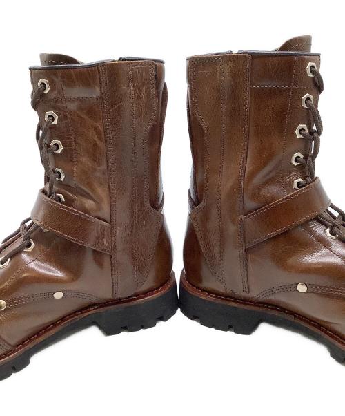AVIREX（アヴィレックス）AVIREX (アヴィレックス) レザーバイカーブーツ　AVIREX　YAMATO ブラウン サイズ:28cmの古着・服飾アイテム